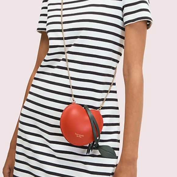 Kate Spade Novelty Picnic micro cherry crossbody handbag purse - Picture 2 of 8